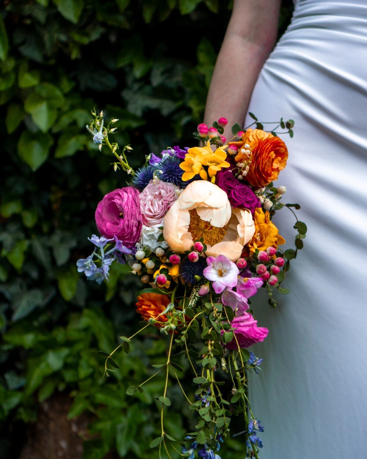 Esküvői csokor előtte